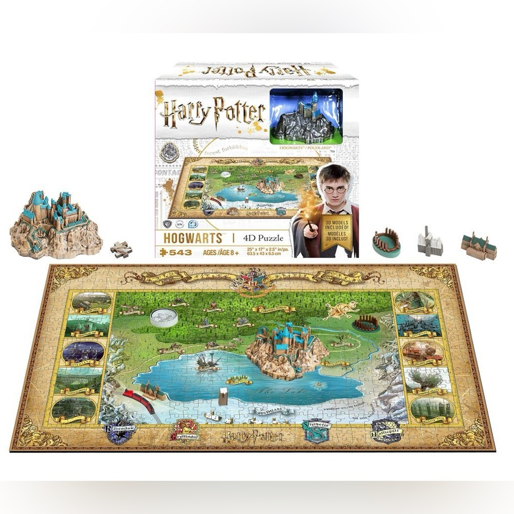 NIB 4D Cityscape Puzzle HARRY POTTER HOGWARTS 543 pieces